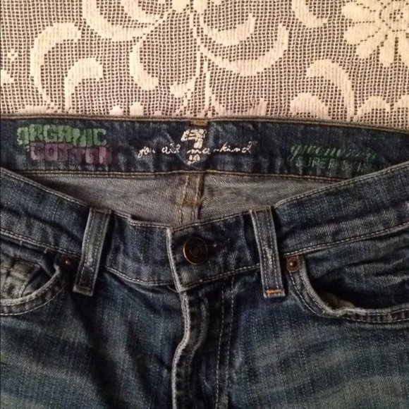 7 FOR ALL MANKIND ORGANIC COTTON SUPER SKINNY JEAN - Picture 5 of 9